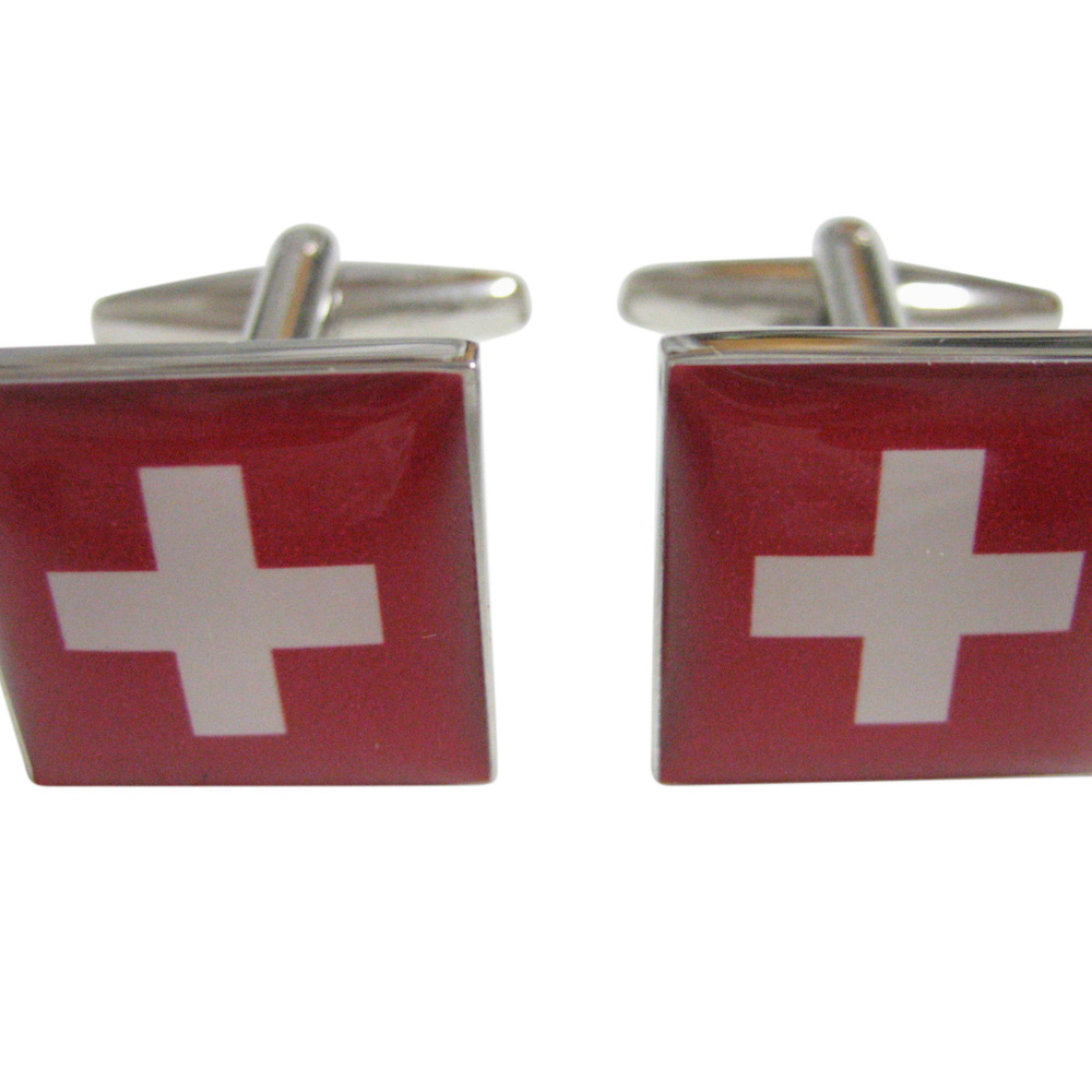 Switzerland Swiss Flag Cufflinks